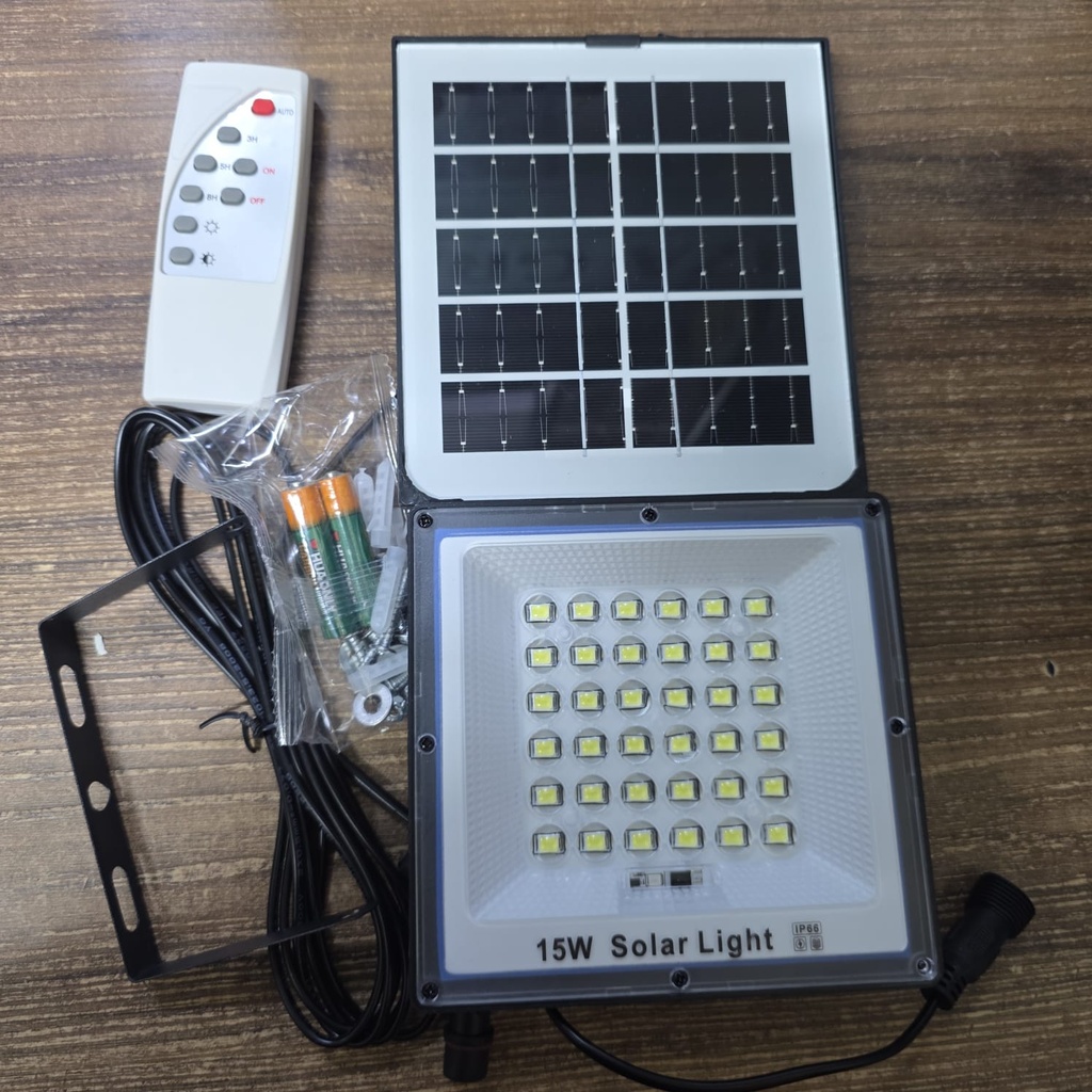 MINI LAMPARA PORTATIL CON PANEL SOLAR 15W |BB-926|