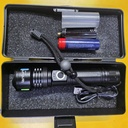 LINTERNA RECARGABLE CON 1 BATERIA DE LITIO 18650 Y ADAPTADOR |EPC-833| 