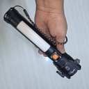 LINTERNA RECARGABLE CON 2 BATERIAS DE LITIO RECARGABLE 26650 |EPC-247|  