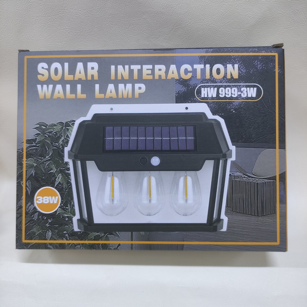 LÁMPARA SOLAR CON 3 FOCOS |DJ-12|