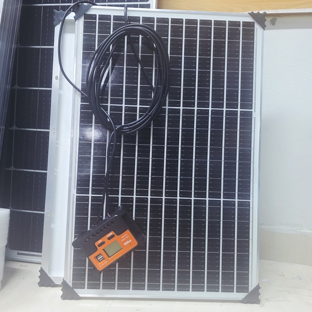 PANEL SOLAR 100W DE DOS PLIEGUES + CONTROLADOR DE CARGA PWM 10A |GFB-100W|