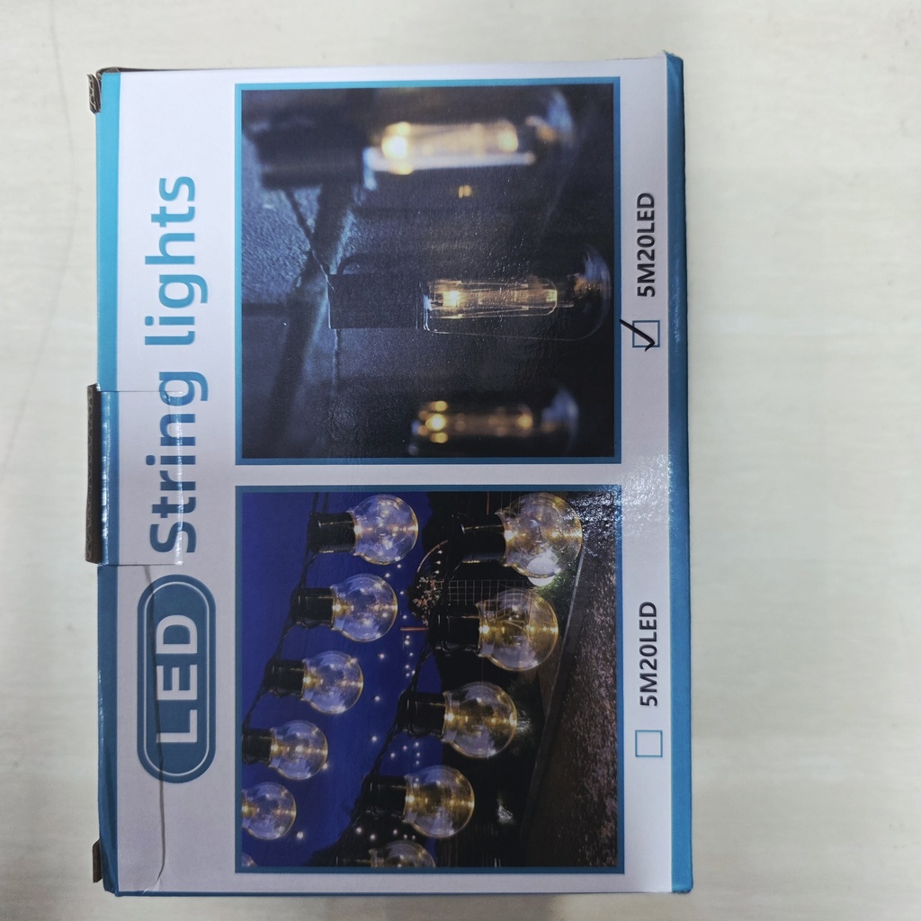 GUIRNALDA SOLAR  AMBAR 20 LUCES 5M |440586|