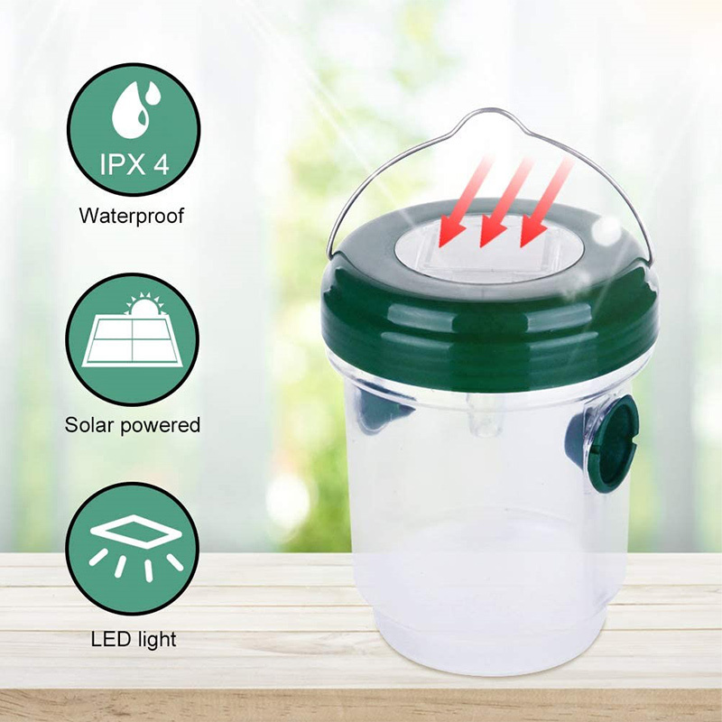 TRAMPA SOLAR CON LUZ LED PARA AVISPAS, AVISPONES Y MOSCAS |MY-WASP|