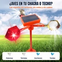 AHUYENTADOR DE AVES GIRATORIO A COLORES, SOLAR Y CON VIENTO,  80 SONIDOS |MYPT-03|  
