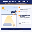 Luz solar de interior tricolor XDD-60T - cómo se instala