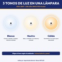 Luz solar de interior tricolor XDD-200T - tres tonos de luz