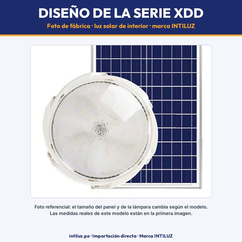 Luz solar de interior tricolor XDD-40T - foto de fábrica