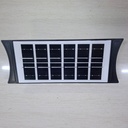 LUZ SOLAR DE PARED 8 LEDs BLANCO Y AMBAR |BK-8ByA|