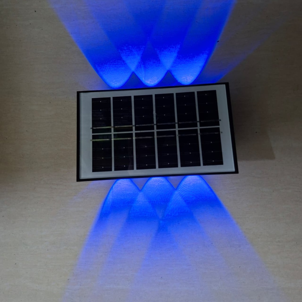 LUZ SOLAR DE PARED 6 LEDs RGB |BK-6RGB| 
