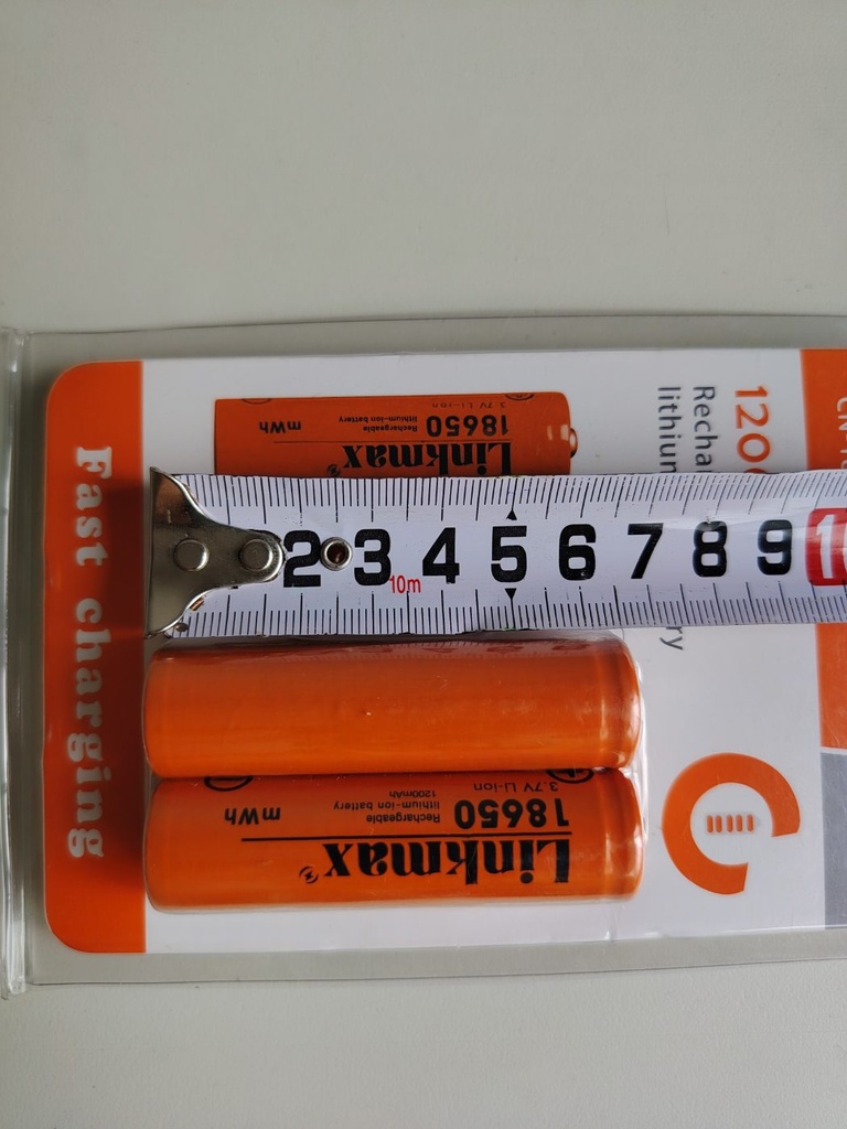 BATERIA DE LITIO RECARGABLE 1200mAh-- 18650 - foto