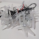 LUCES DE NAVIDAD SOLAR LIBELULA BLANCO 5M - foto