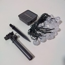 LUCES DE NAVIDAD SOLAR GOTAS DE AGUA AMBAR 5M - foto