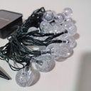 LUCES DE NAVIDAD SOLAR GOTAS DE AGUA AMBAR 5M - foto