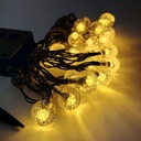 LUCES DE NAVIDAD SOLAR GOTAS DE AGUA AMBAR 5M - foto
