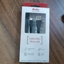 CABLE NEGRO USB A MICRO USB |KCC-1374| CADERAS 