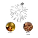 TIRA DE 20 GANCHOS DE LUCES LED  3.8m |F3528| 