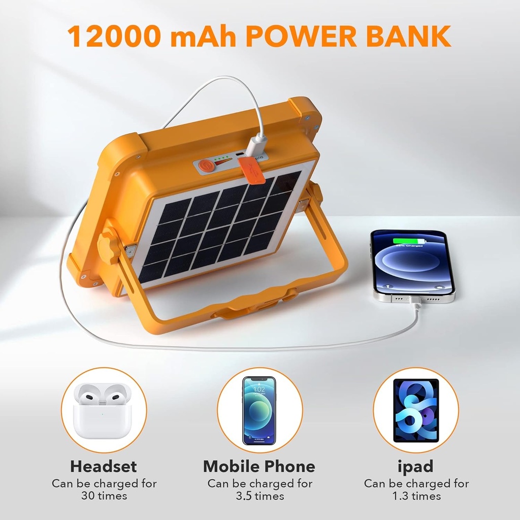 REFLECTOR RECARGABLE SOLAR 400W |SY04-16-400W|