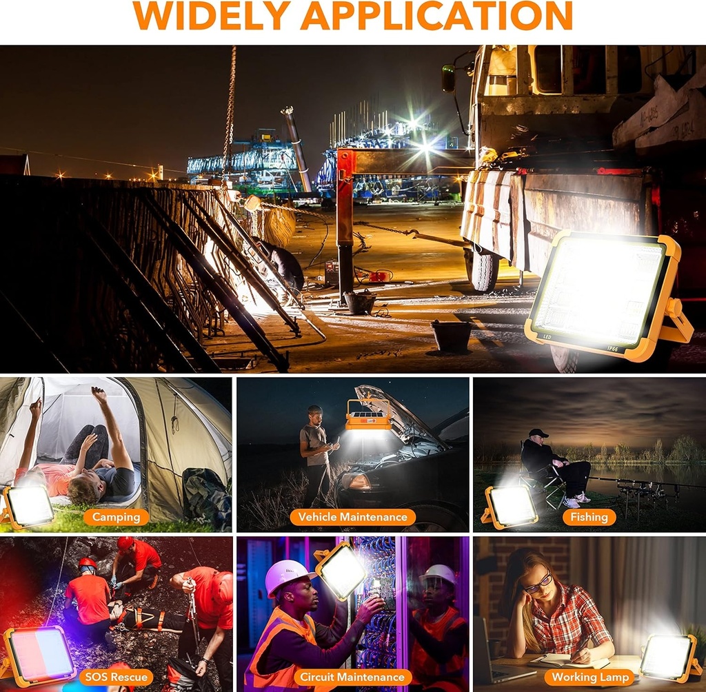 REFLECTOR RECARGABLE SOLAR 400W |SY04-16-400W|