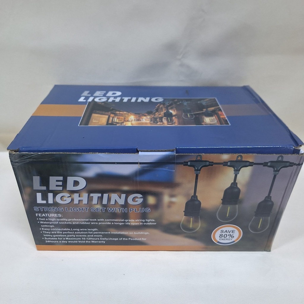 GUIRNALDA SOLAR Y ELECTRICA 10M-20 FOCOS AMBAR |SF12147|