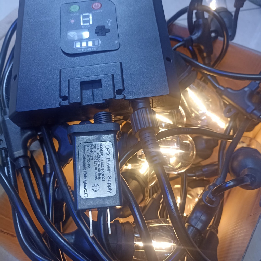 GUIRNALDA SOLAR Y ELECTRICA 10M -20 FOCOS |SF12147|