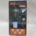 LINTERNA SOLAR PARA CAMPING Y PANEL PARA CARGAR CELULAR |JB-968W|