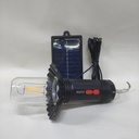 LINTERNA SOLAR PARA CAMPING Y PANEL PARA CARGAR CELULAR |JB-968W|