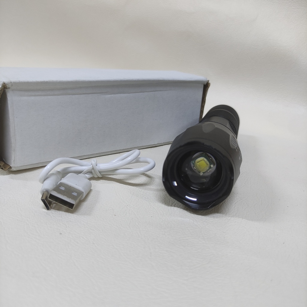 LINTERNA TACTICA RECARGABLE DE ALTO BRILLO |P-48|