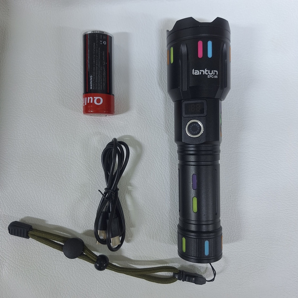 LINTERNA DE LUZ FUERTE Y ZOOM TELESCOPICO |EPC-96| 