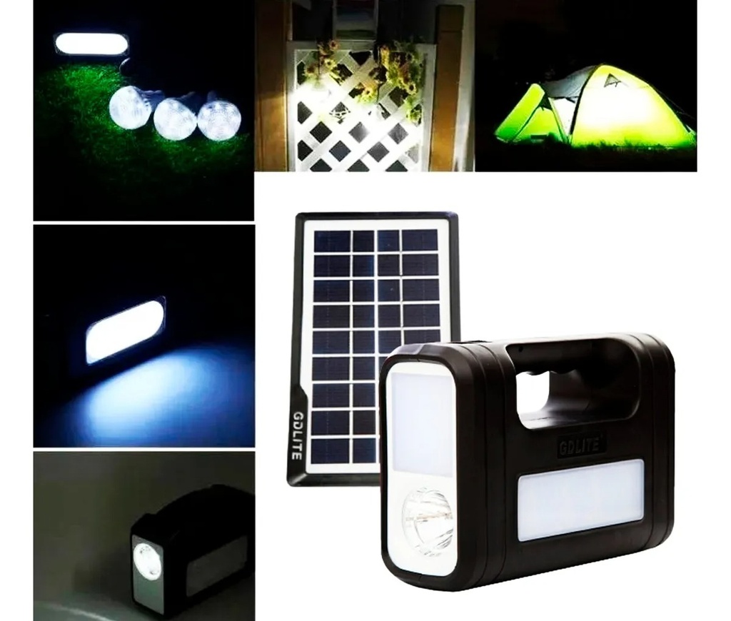 CARGADOR SOLAR DE CELULAR + 3 LUCES |SF440034|