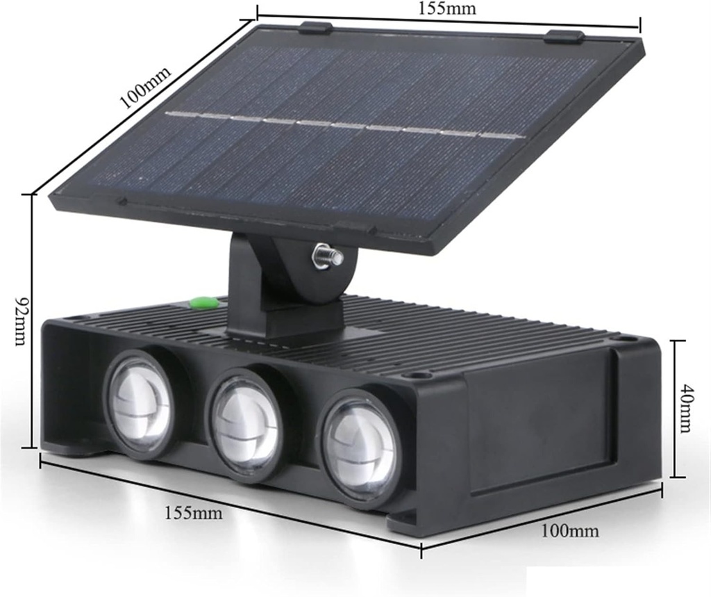 LUZ SOLAR DE PARED 6 LEDs  |DK133|