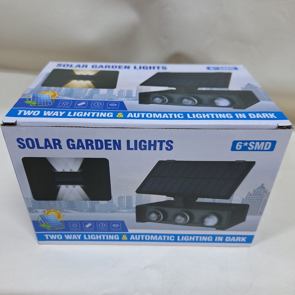 LUZ SOLAR DE PARED 6 LEDs  |DK133|