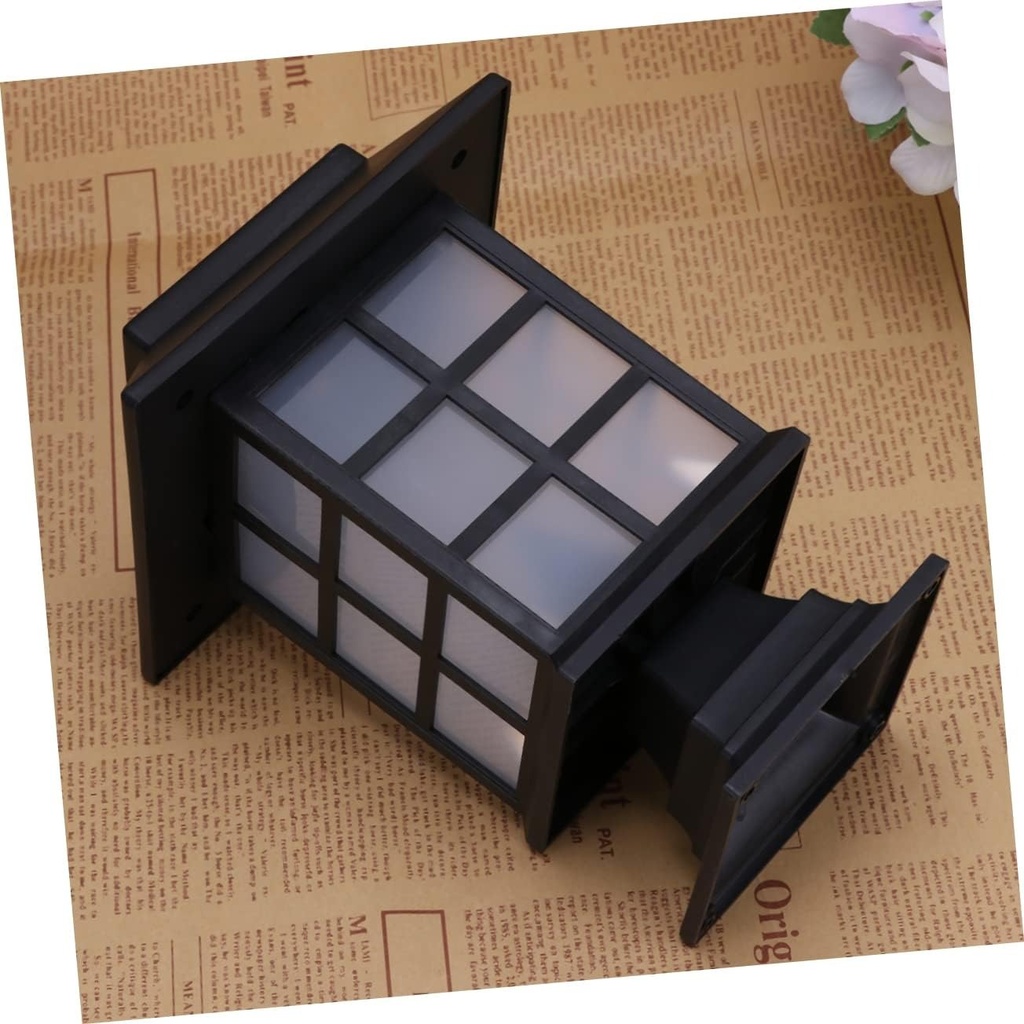 LAMPARA SOLAR DE JARDIN FAROLITO CON ESTACA Y BASE 