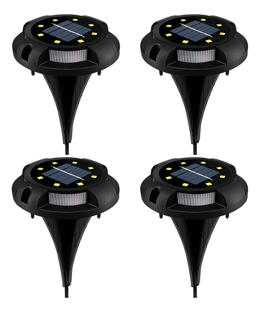 LUCES SOLARES DE PISO - Pack 4 unid.