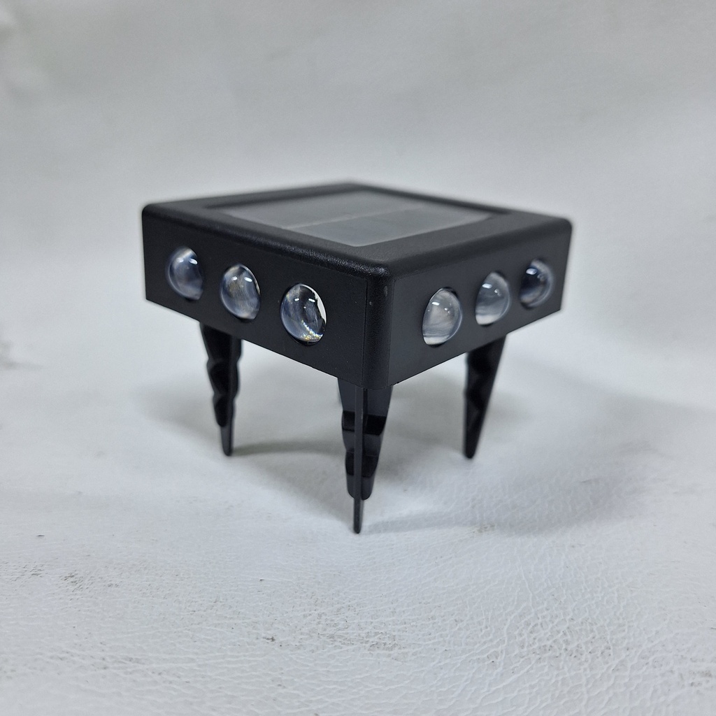 LAMPARA SOLAR DE PISO/PARED -12 LEDS Y 4 LADOS  