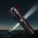 LINTERNA TACTICA LED RECARGABLE CON BATERIA DE LITIO 26650 |QXY-A55|