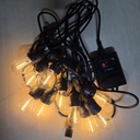 GUIRNALDA SOLAR DE 5M -10 LUCES AMBAR |D4000|