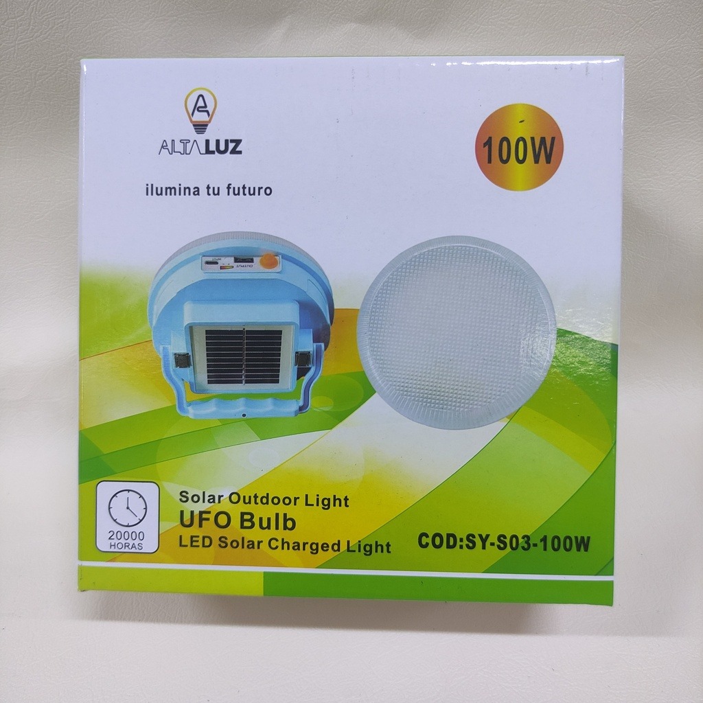 BOMBILLO RECARGABLE SOLAR 100W |SY-S03-100W|