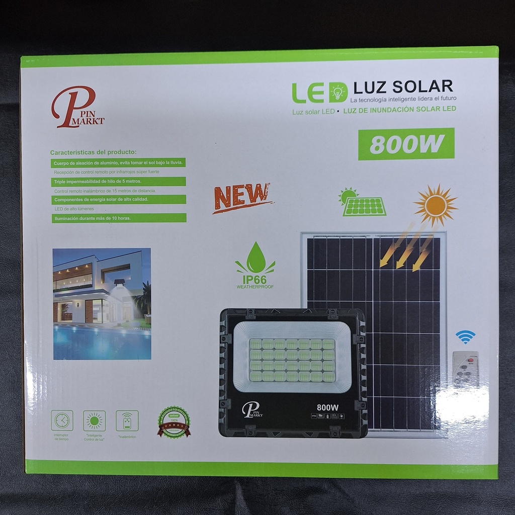 REFLECTOR SOLAR ACAMPANADO 800W |066006|