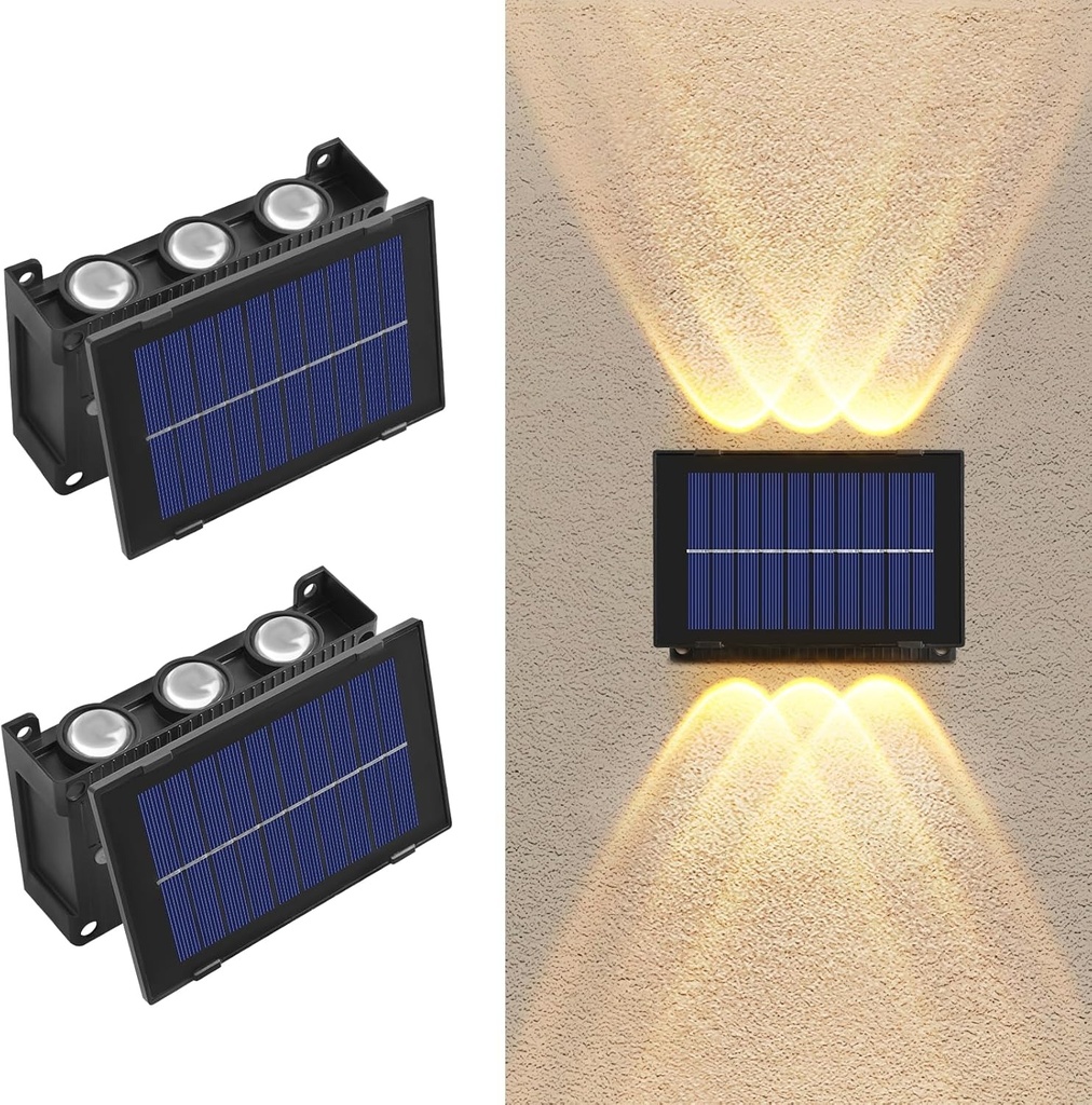 LUZ SOLAR DE PARED 6 LEDs  |11692|