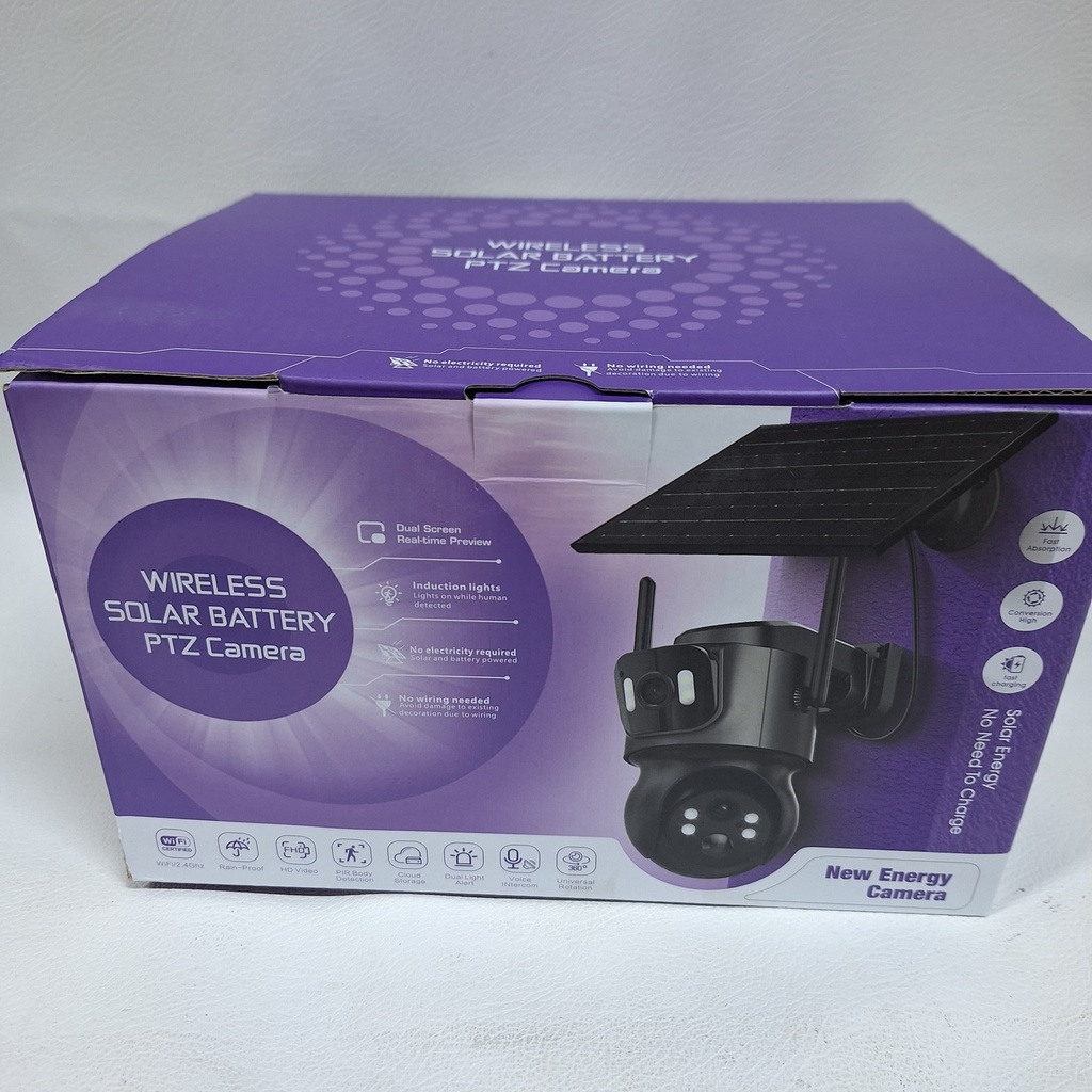 CAMARA DOBLE LENTE CON PANEL SOLAR Y WIFI |TQ7-QQ4|