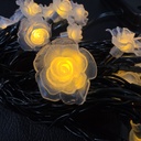 LUCES DE NAVIDAD SOLAR ROSA AMBAR 5M-20 LED