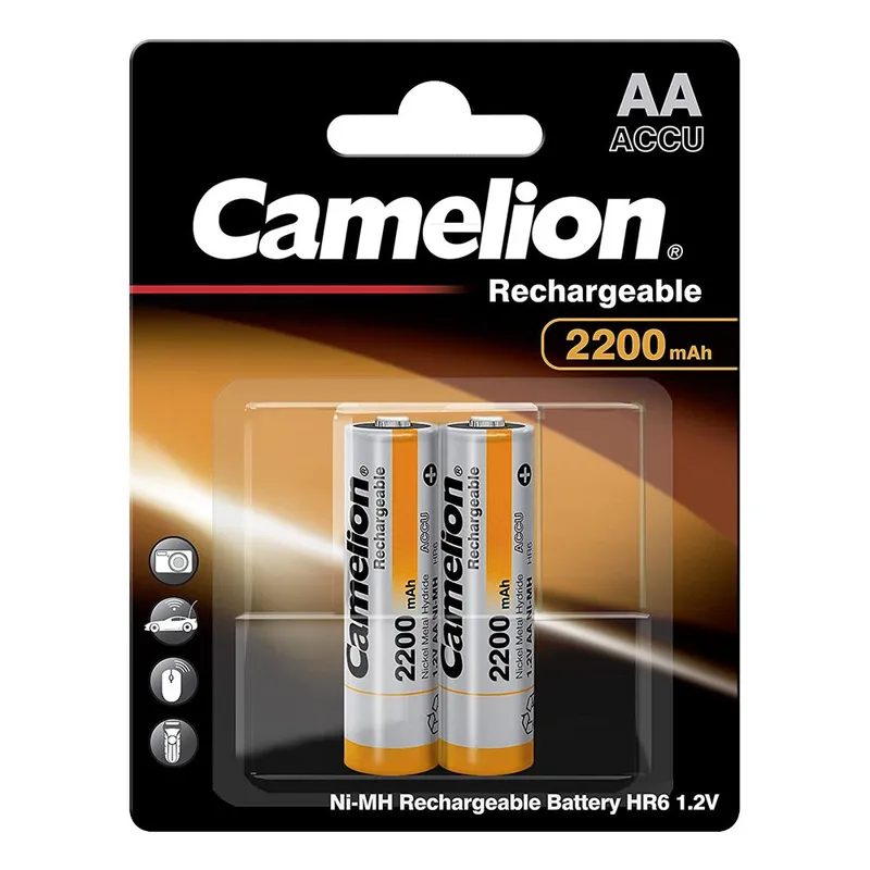 PILA RECARGABLE CAMELION AA 2200mAh BL/2 |CAA2200BP2|