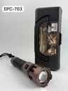LINTERNA  RECARGABLE TRIPLE LUZ |EPC-703|