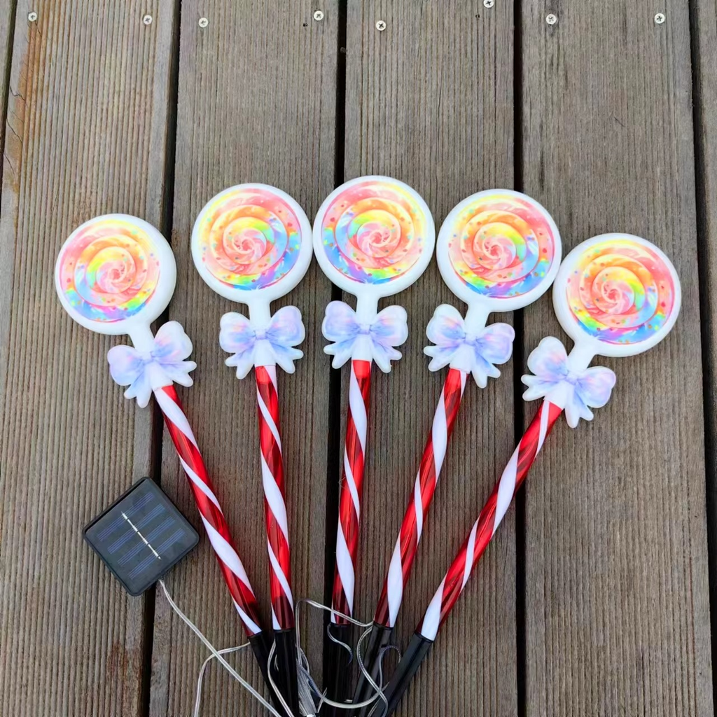 ESTACA NAVIDEÑA SOLAR PACK DE 5 |SD304|