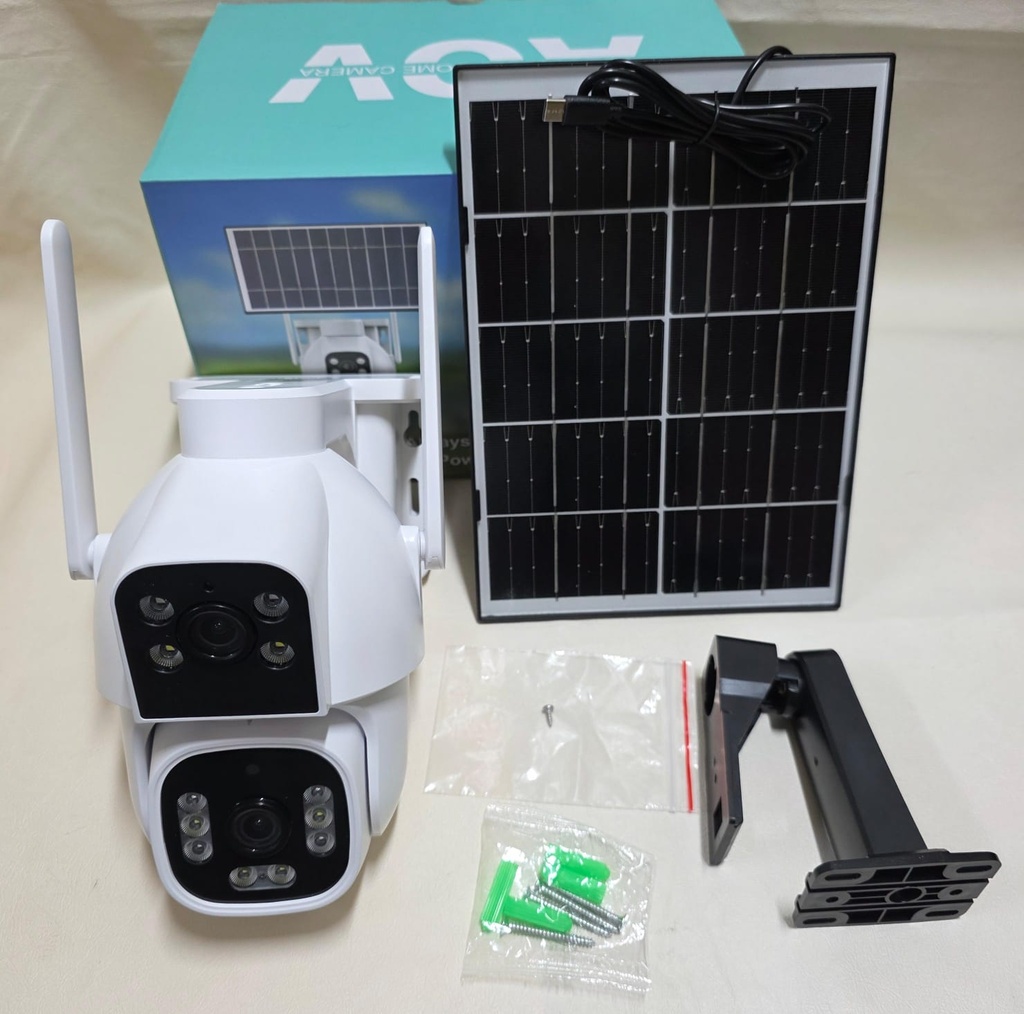 CAMARA SOLAR 2 LENTES CON CHIP |BT-HD72|
