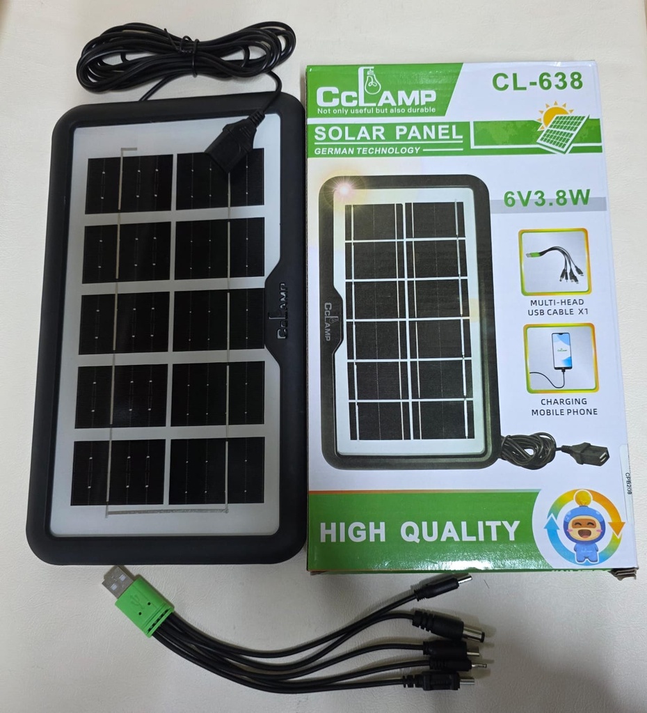 PANEL CARGADOR SOLAR |CL-638|