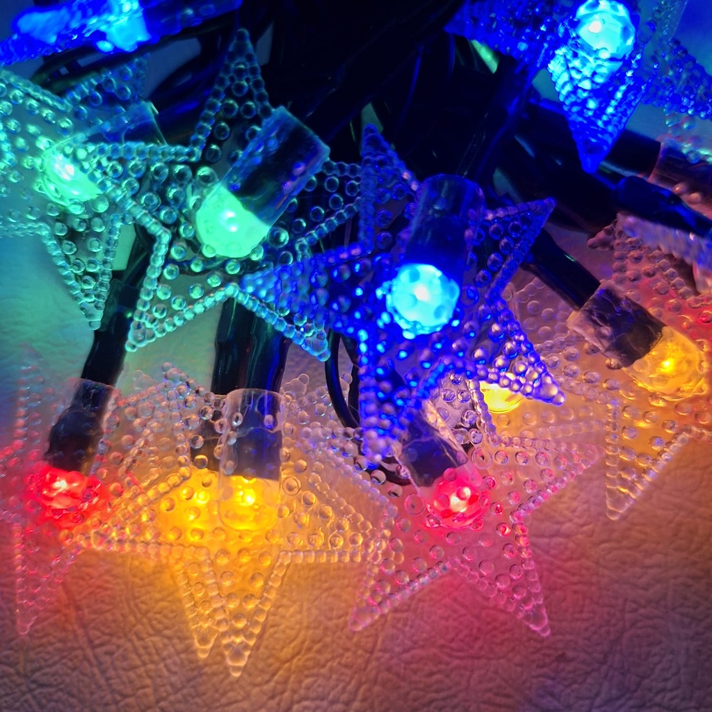 LUCES DE NAVIDAD ESTRELLAS MULTICOLOR 5M-20 LED 