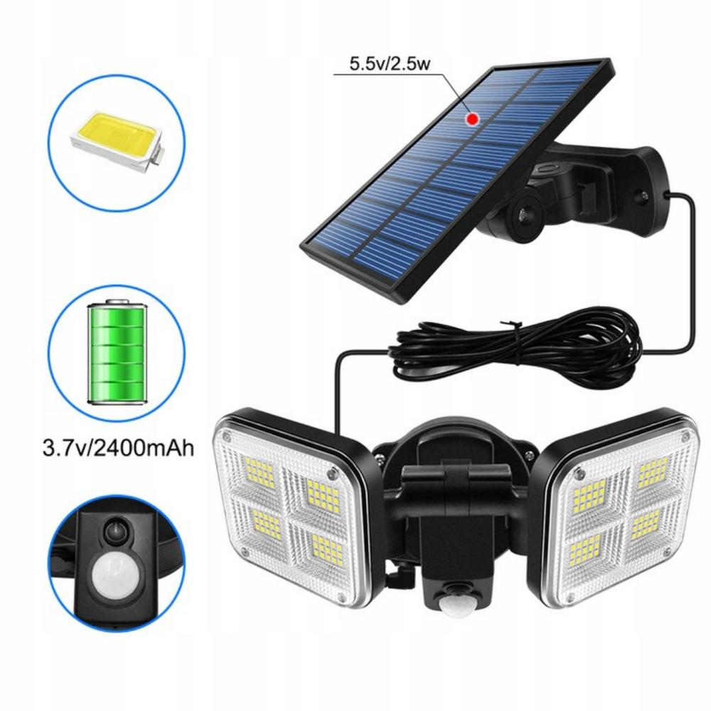 LAMPARA SOLAR DOBLE |K660|