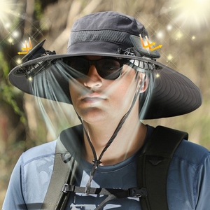 GORRO CON VENTILADOR SOLAR Y RECARGABLE |K658|
