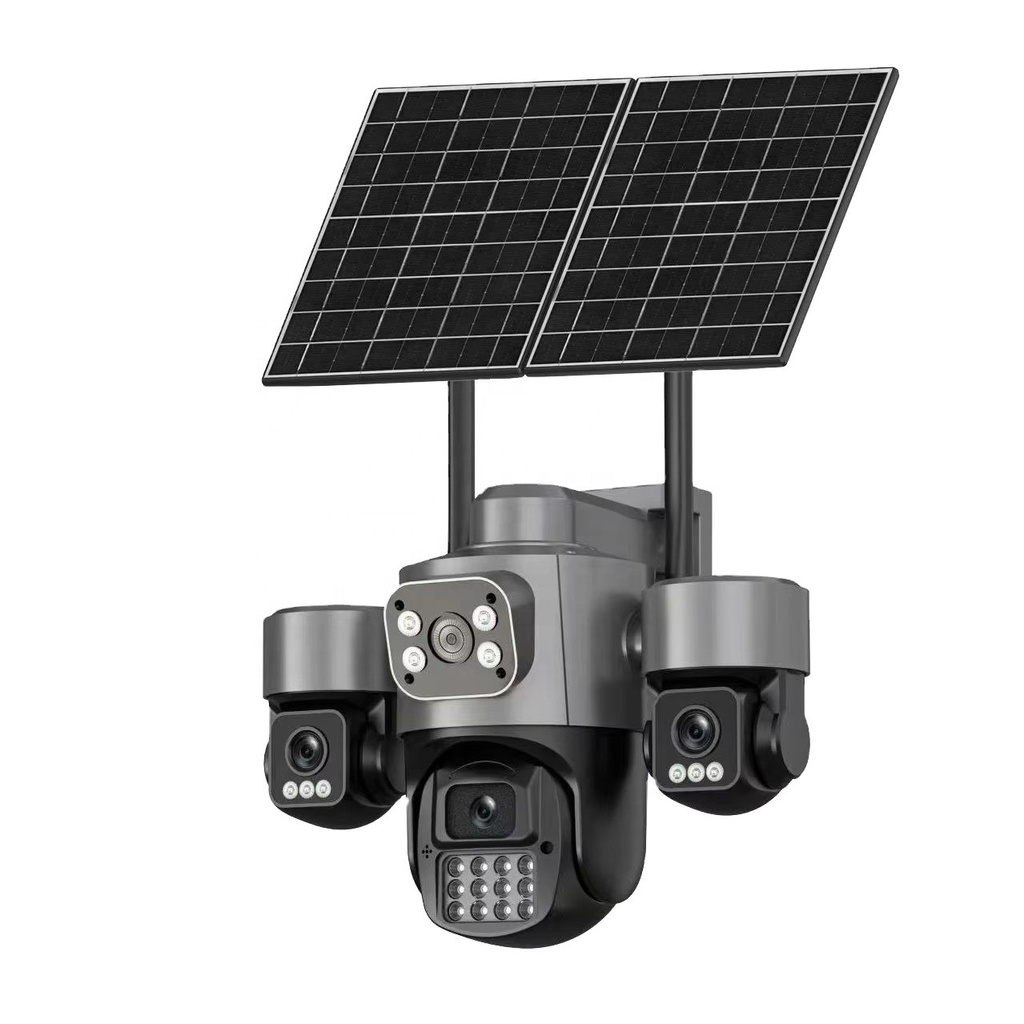CAMARA SOLAR 4G CON 4 LENTES CON DOBLE PANEL |LT-D66|
